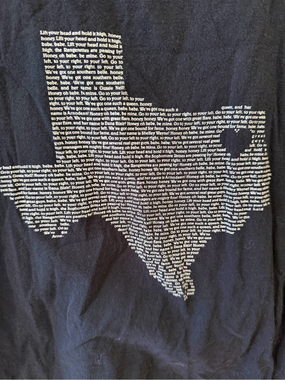 Black Texas Text Graphic Tank Top - Picture 2 of 3
